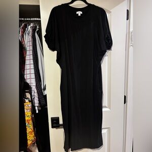 Casual Midi Black Dress